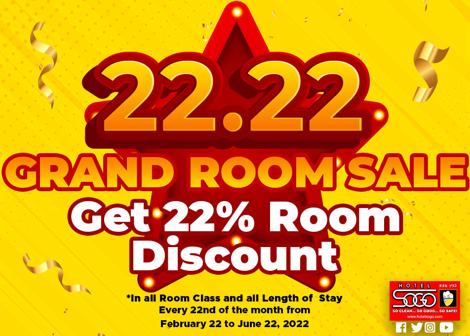 Hotel Sogo's Grand Room Sale this 2.22.22